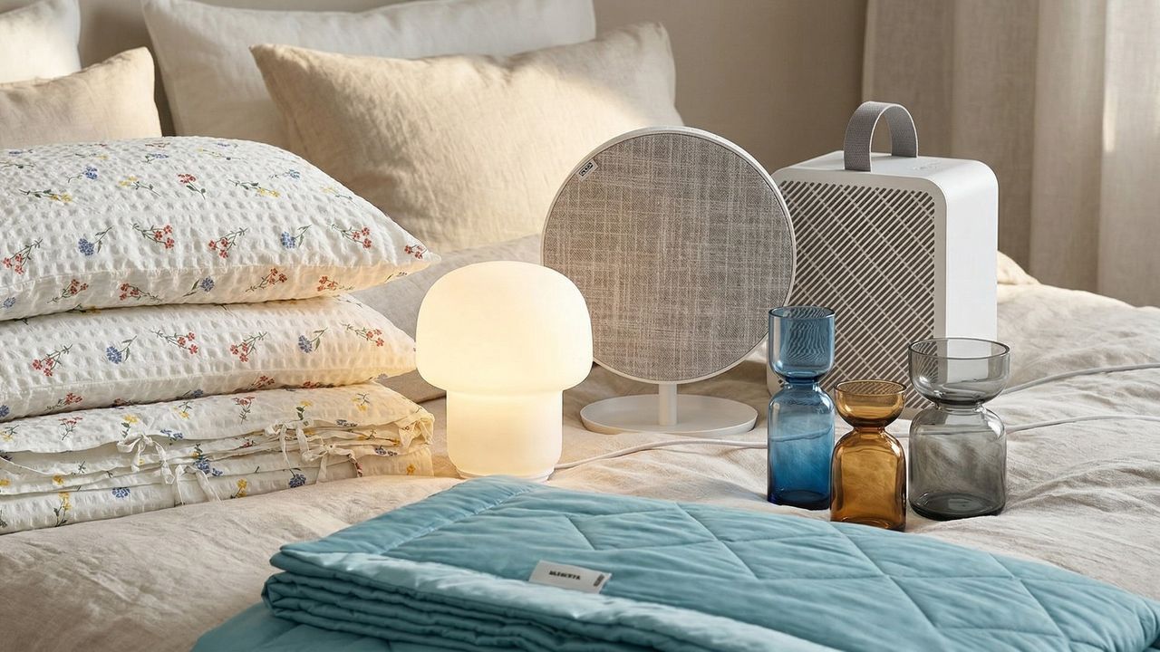  IKEA spring bedroom trends: refresh your space with muted gray and seafoam accessories 